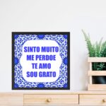 Quadro Quadrado Ho'oponopono- 33x33 Cm