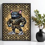 Quadro Bulldog Francês Bombado Rico