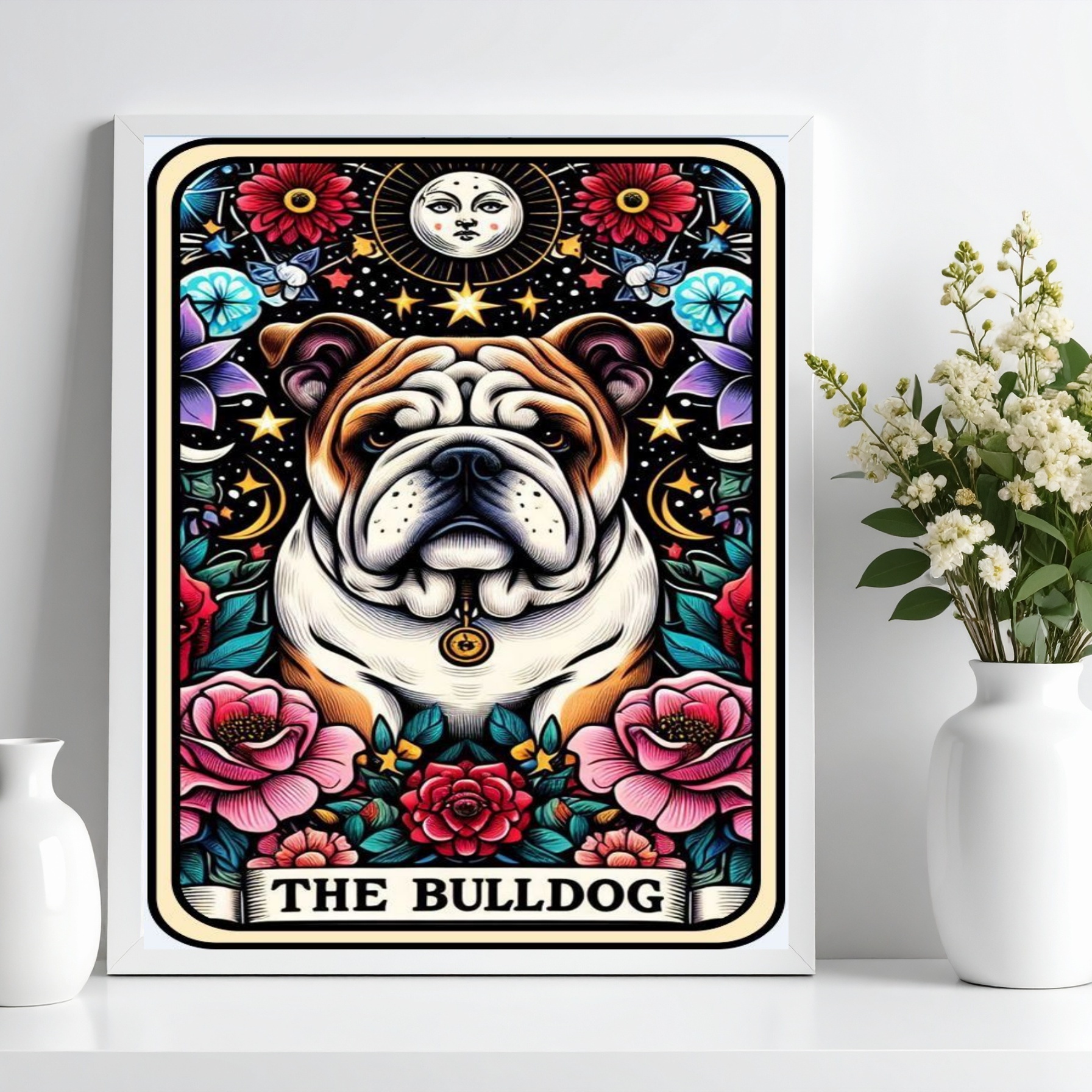 Quadro Carta Tarot - The Bulldog b