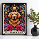 Quadro Carta Tarot - The Golden Retriever