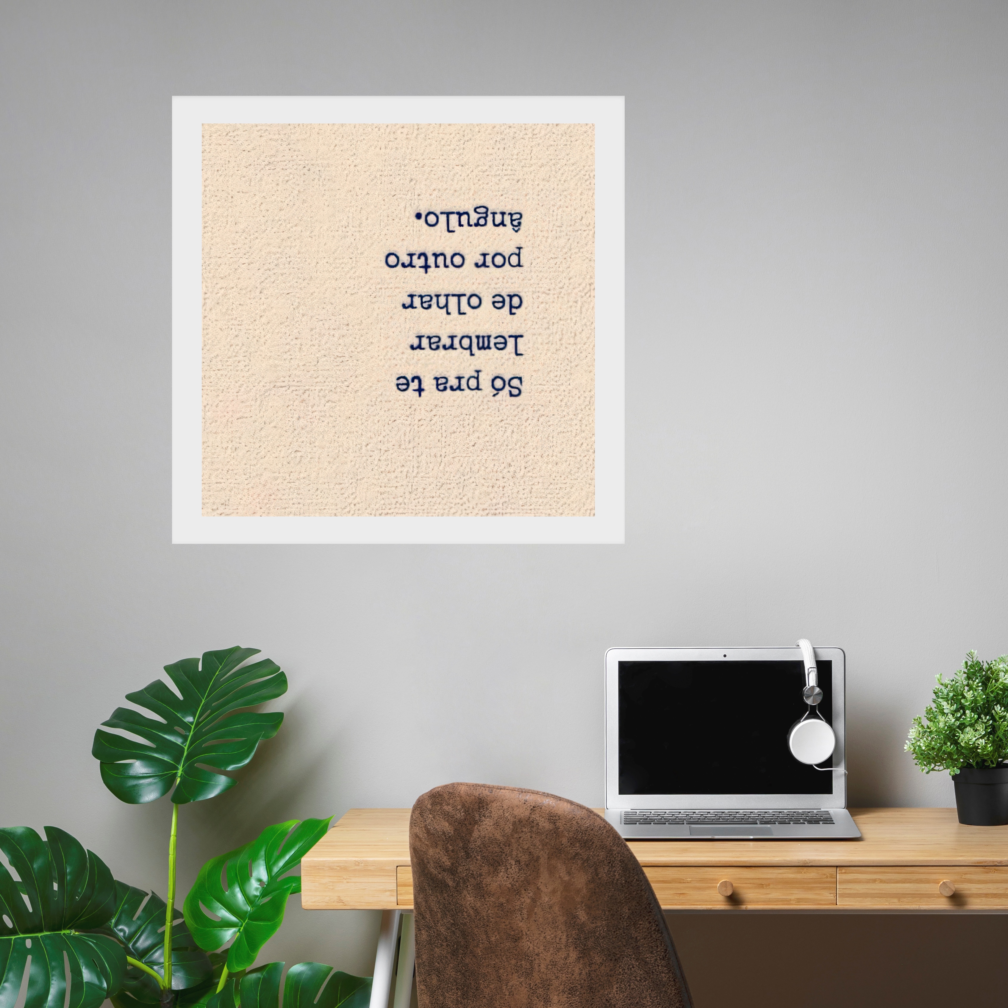 Quadro Criativo Olhar Por Outro Ângulo - 33x33 Cm b