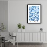 Quadro Decorativo Abstrato Matisse La Mer - 70x50 cm