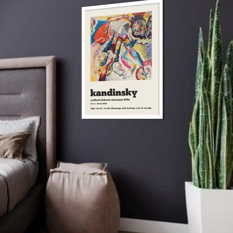 Quadro Decorativo Abstrato Poster Kandinsky - 70x50 cm