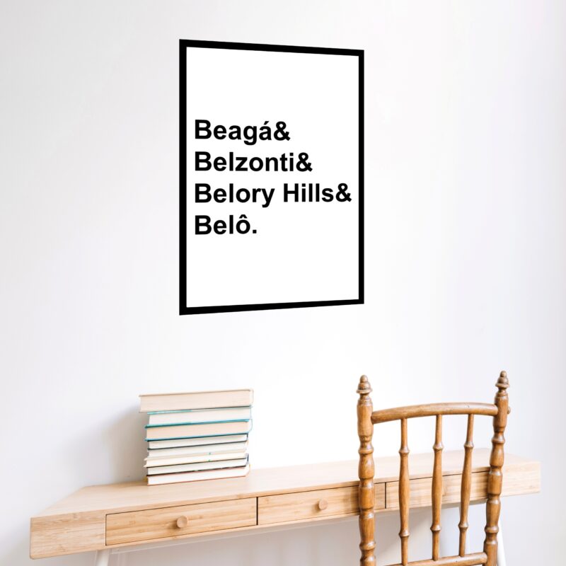 Quadro Decorativo Apelidos Belo Horizonte - 70x50 cm