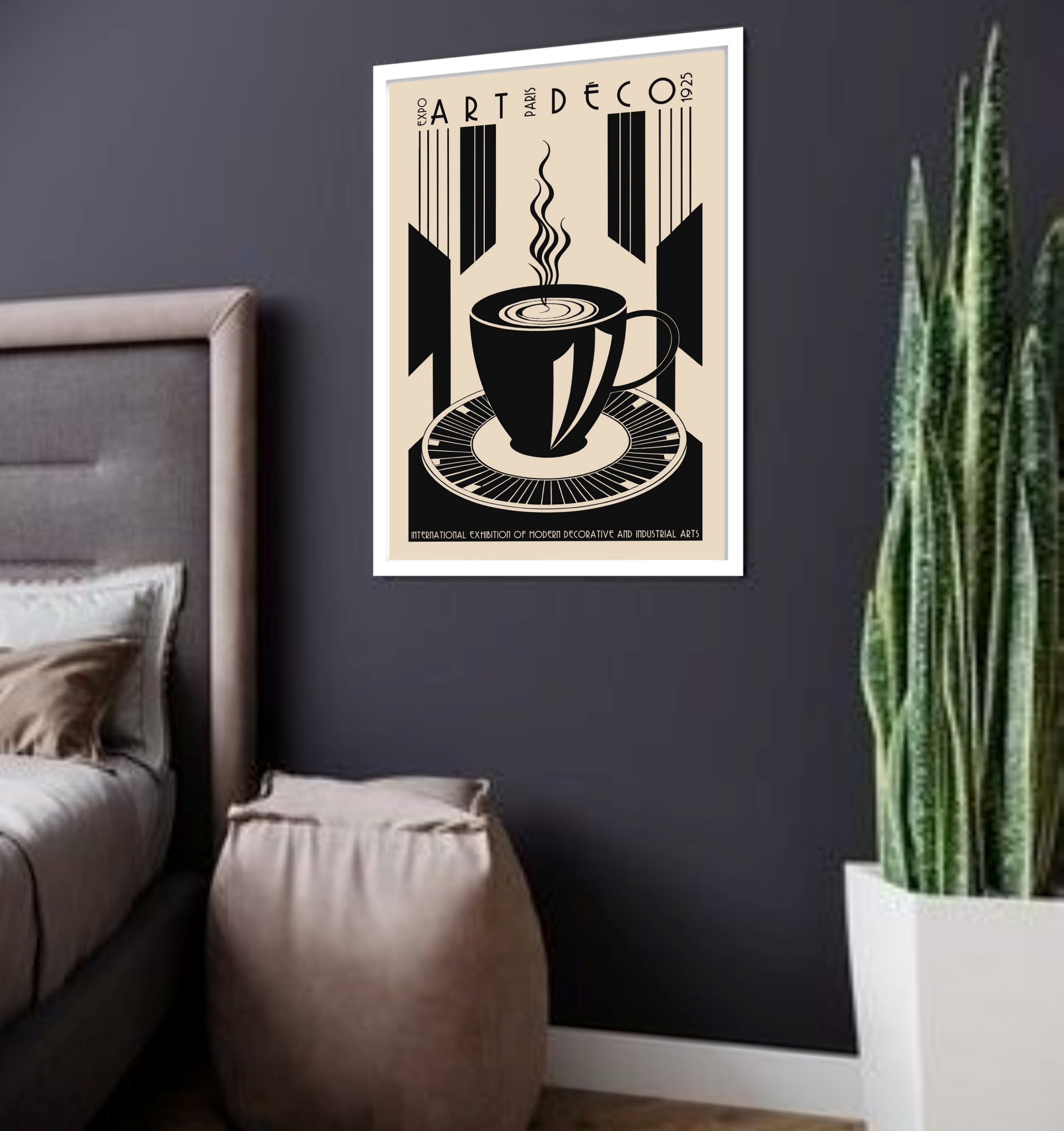 Quadro Decorativo Art Deco Café - 70x50 cm