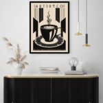 Quadro Decorativo Art Deco Café - 70x50 cm