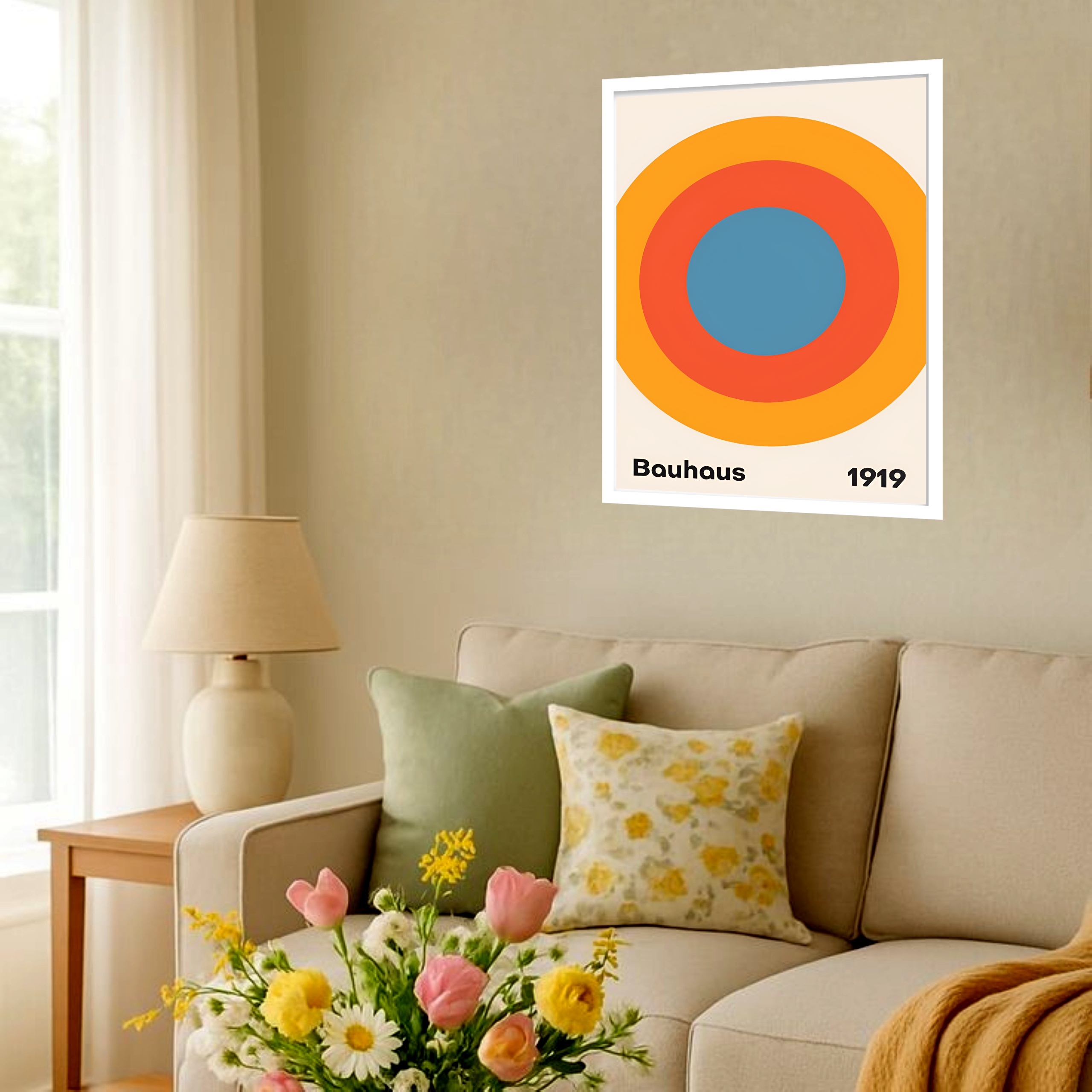 Quadro Decorativo Arte Bauhaus – 1919 - 70x50 cm