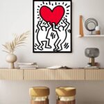 Quadro Decorativo Arte Keith Haring - 70x50 cm