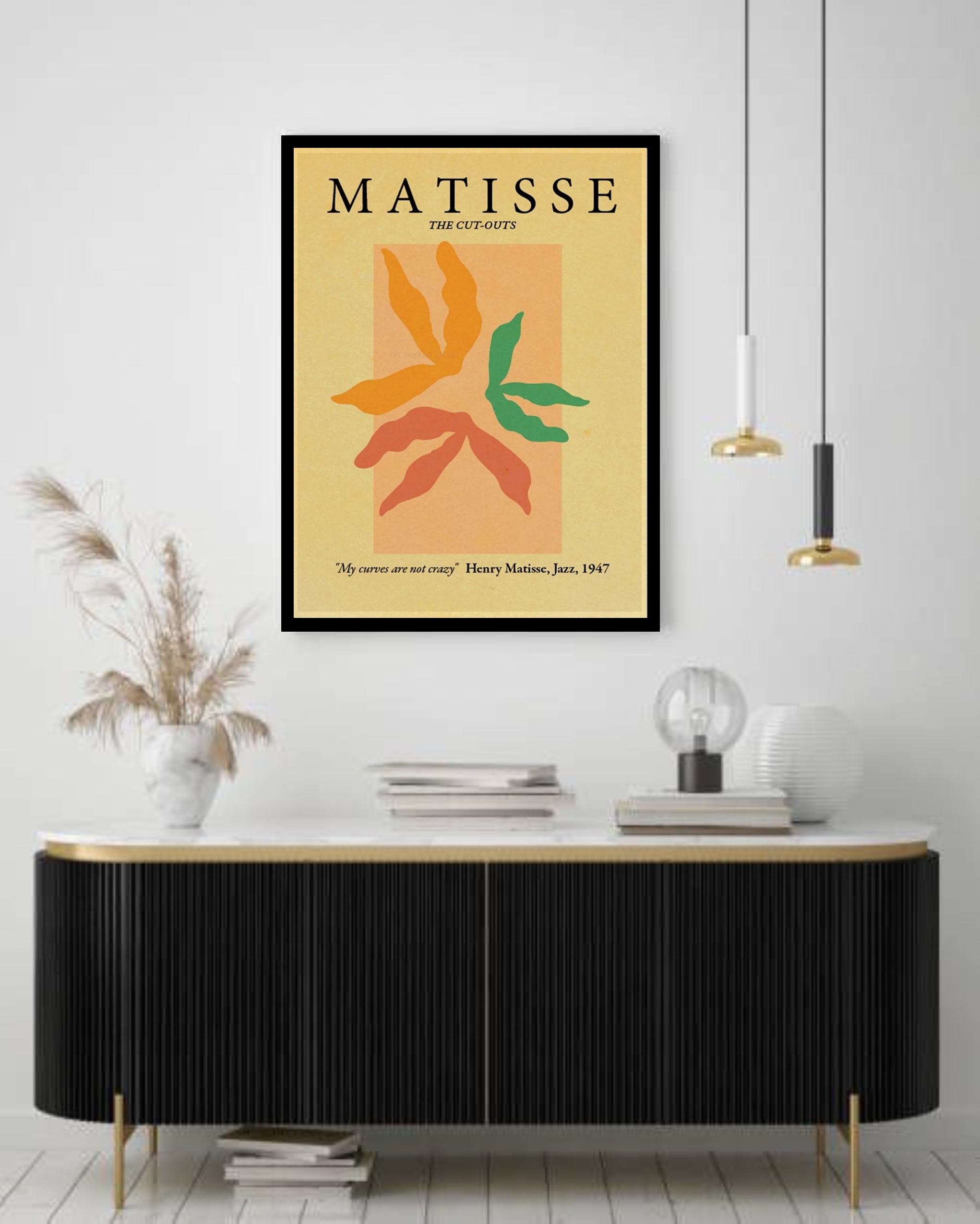 Quadro Decorativo Arte Matisse Kraft - 70x50 cm