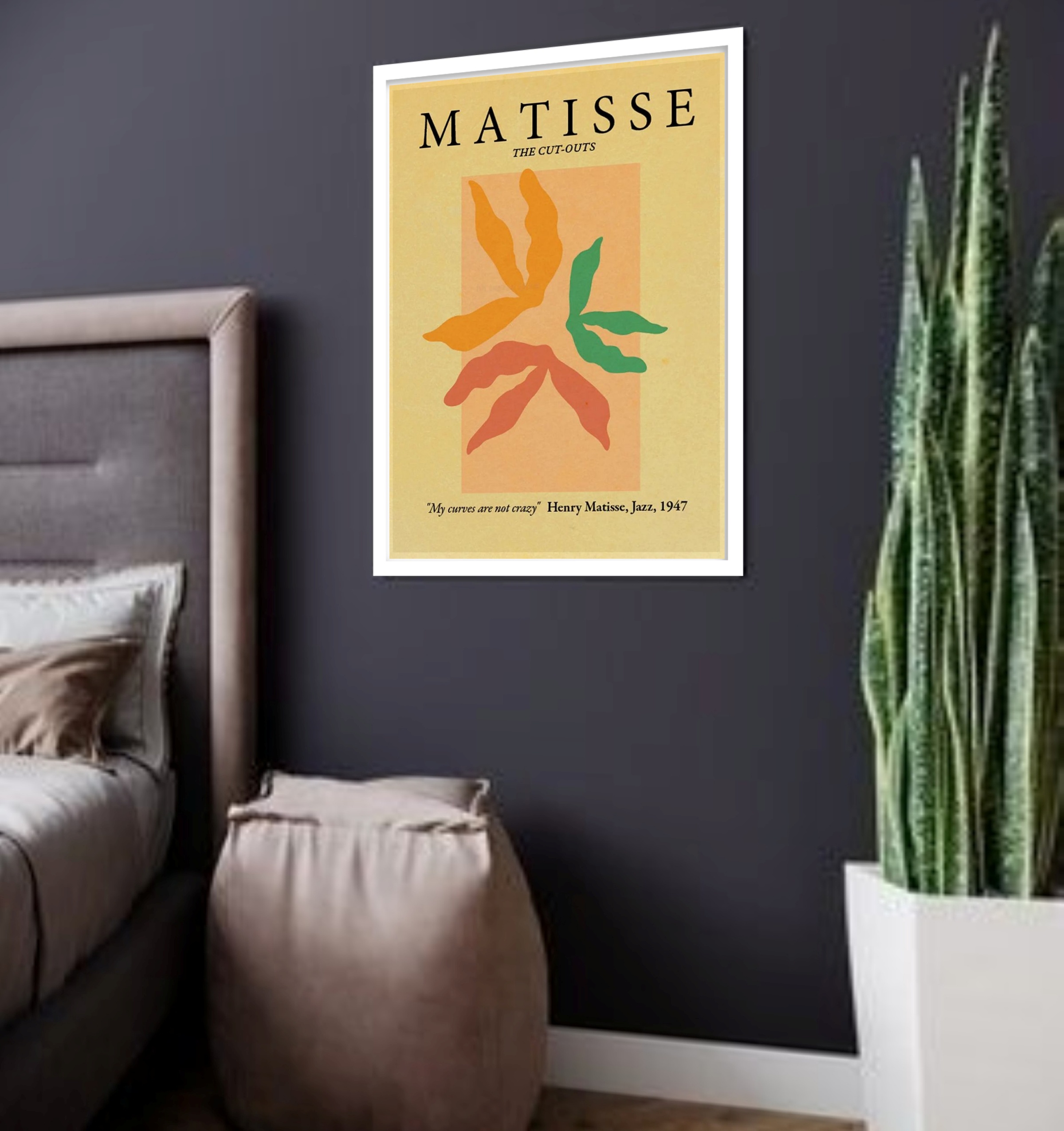 Quadro Decorativo Arte Matisse Kraft - 70x50 cm
