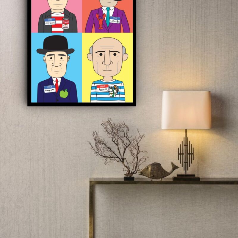 Quadro Decorativo Artistas Famosos Posters - 70x50 cm
