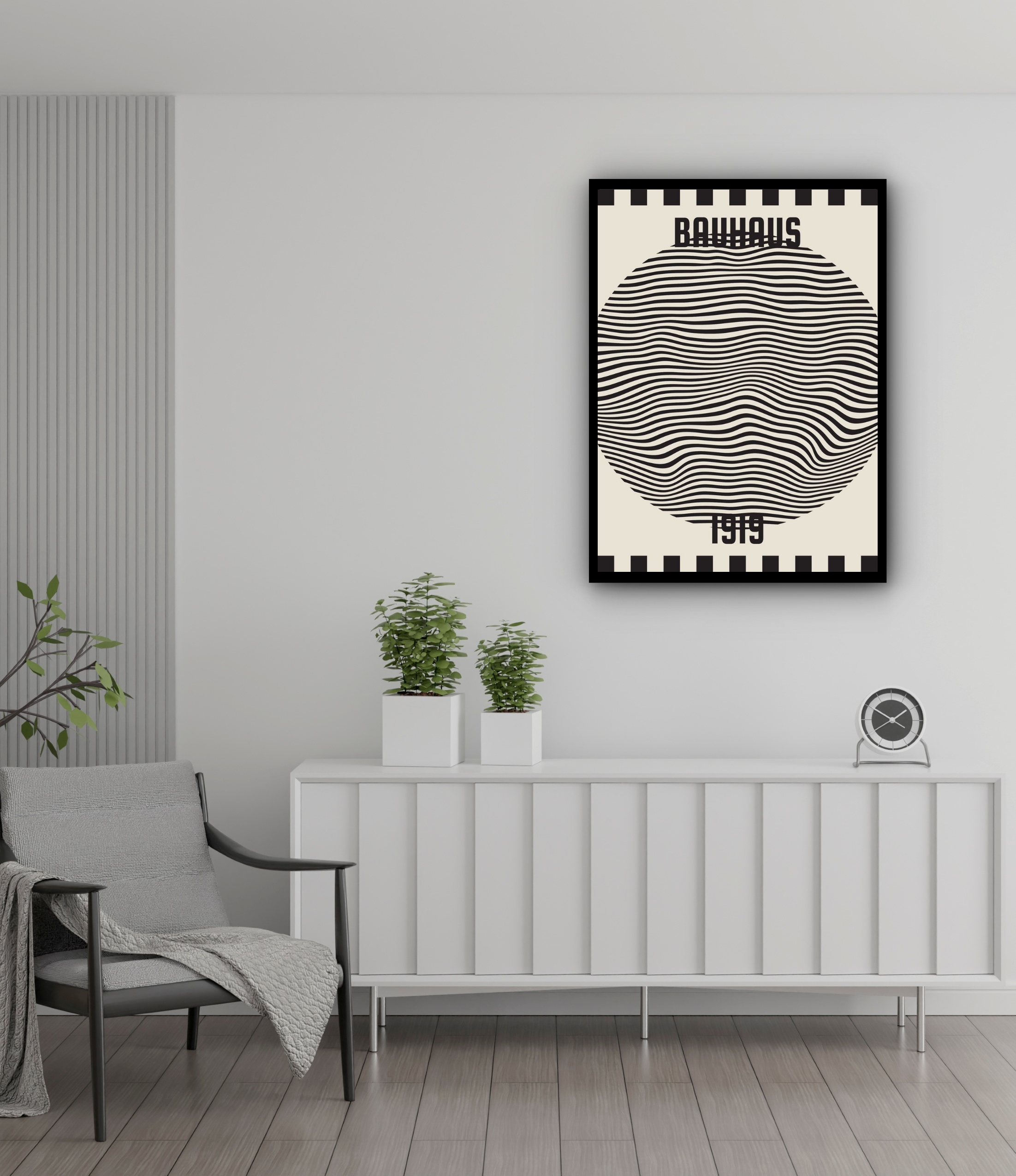 Quadro Decorativo Bauhaus 1919 - 70x50 cm
