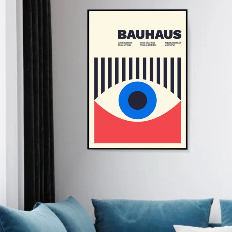 Quadro Decorativo Bauhaus - Eye Poster - 70x50 cm