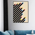 Quadro Decorativo Bauhaus Pontos - 70x50 cm
