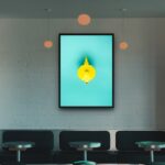 Quadro Decorativo Bule Amarelo - 70x50 cm