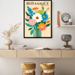 Quadro Decorativo Buquê De Flores Botanic - 70x50 cm