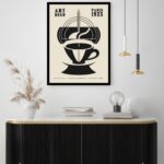 Quadro Decorativo Café Art Deco - 70x50 cm