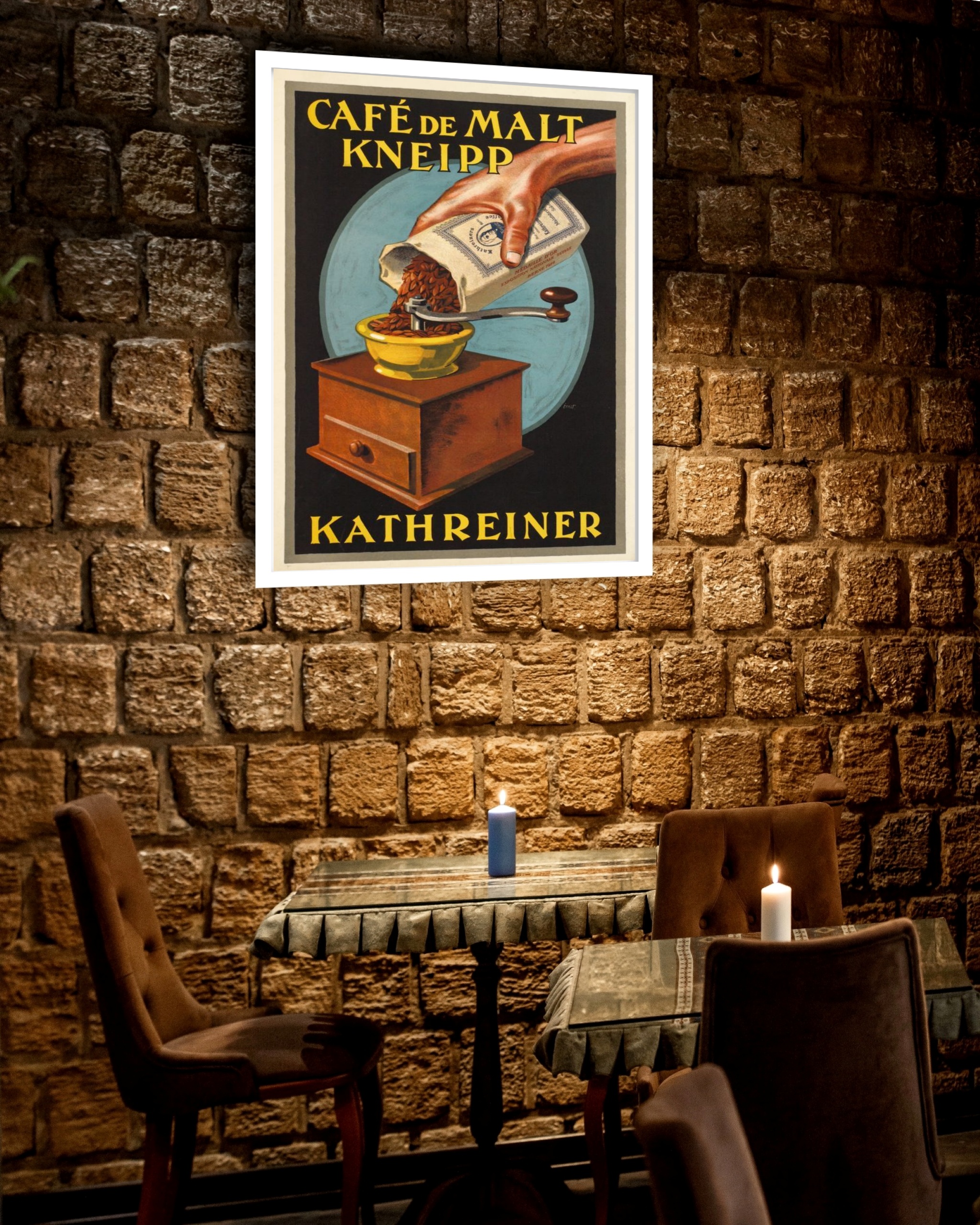 Quadro Decorativo Café de Malt Kneipp - 70x50 cm