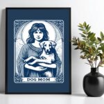 Quadro Decorativo Carta Tarot - Dog Mom