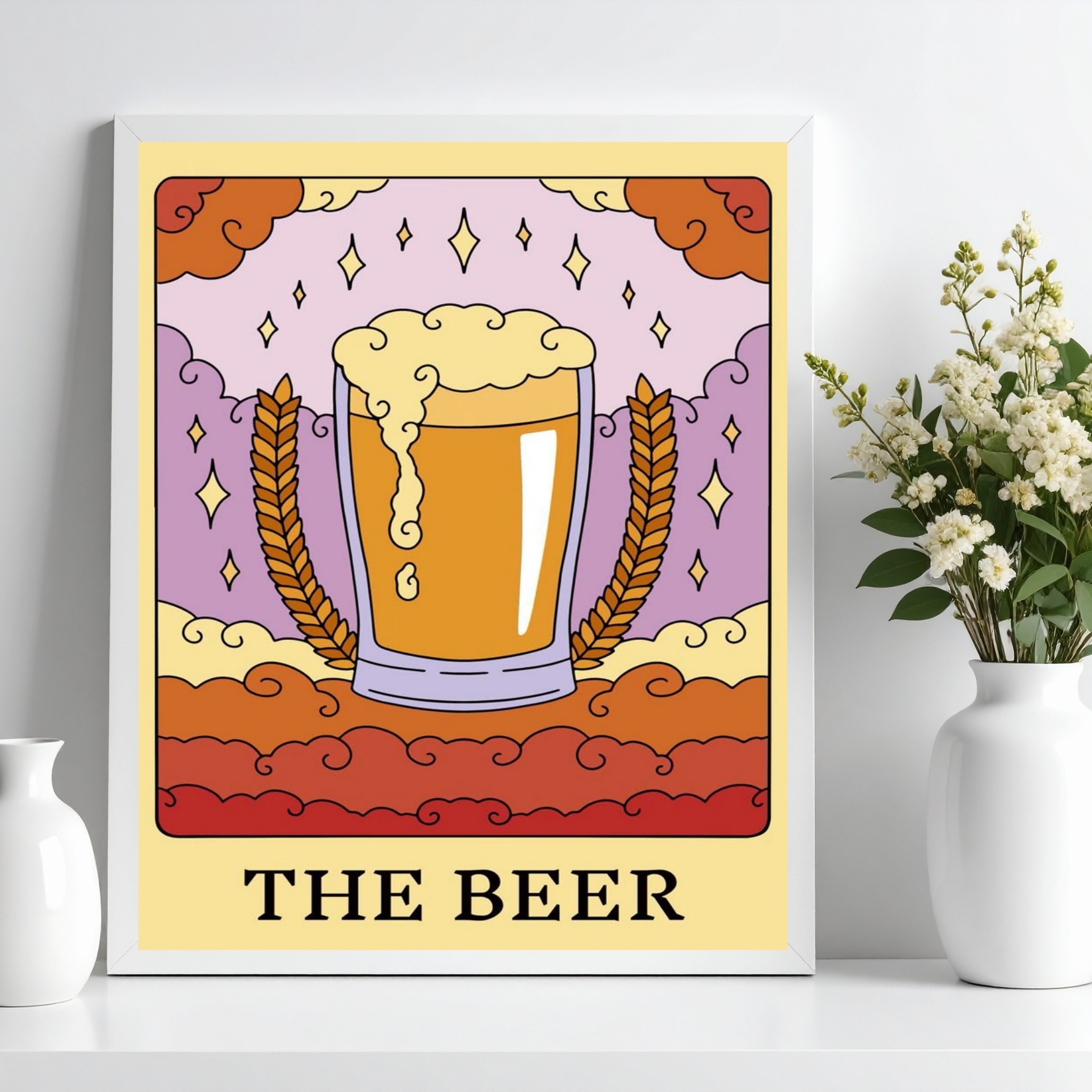 Quadro Decorativo Cerveja Beer - Carta Tarot b