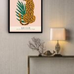 Quadro Decorativo Cheetah Kruger África - 70x50 cm