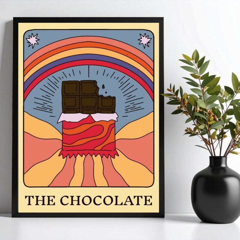 Quadro Decorativo Chocolate - Carta Tarot