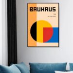 Quadro Decorativo Colorido Bauhaus – Formas - 70x50 cm