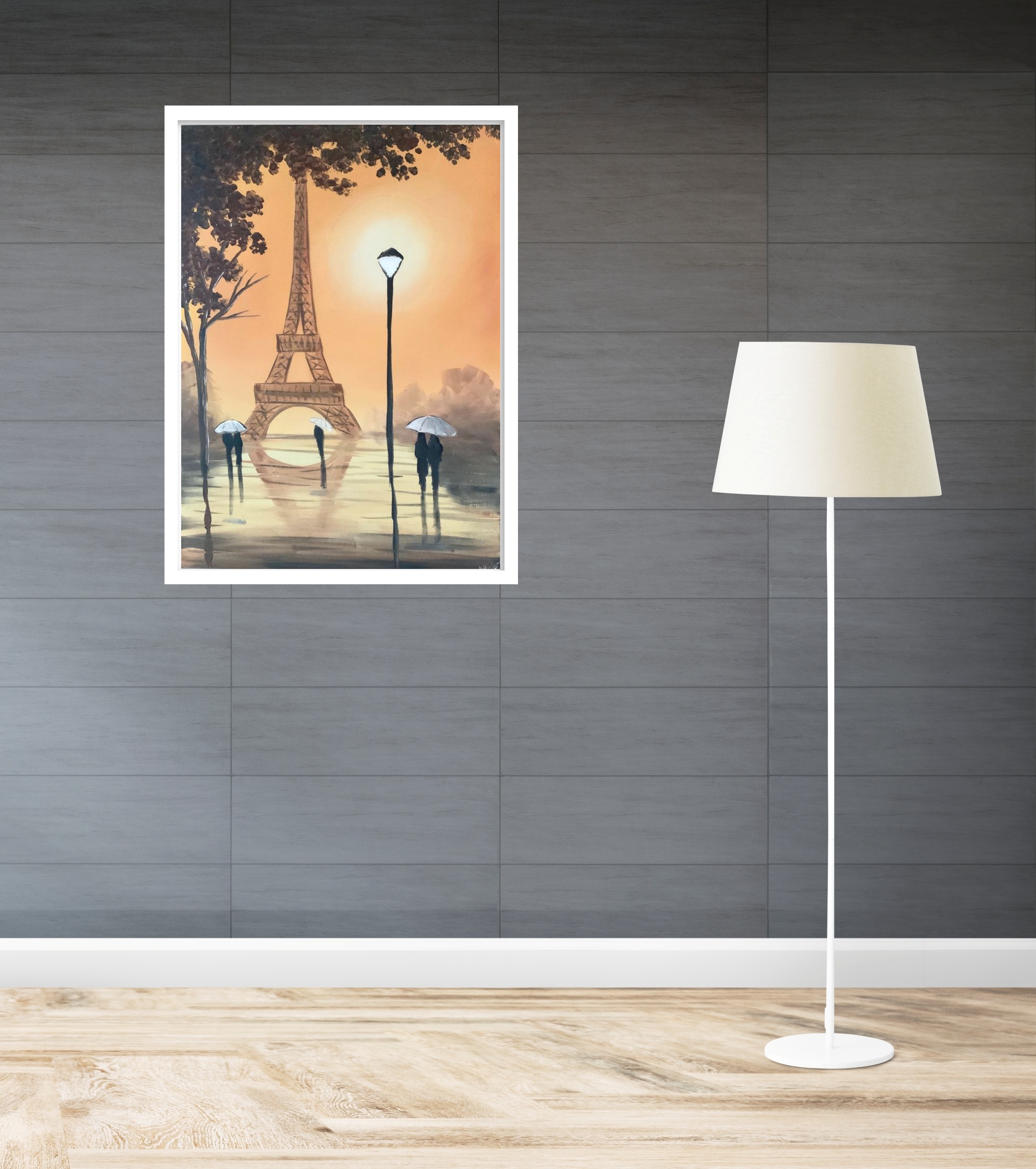 Quadro Decorativo Estilo Pintura Paris - 70x50 cm