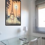 Quadro Decorativo Estilo Pintura Paris - 70x50 cm