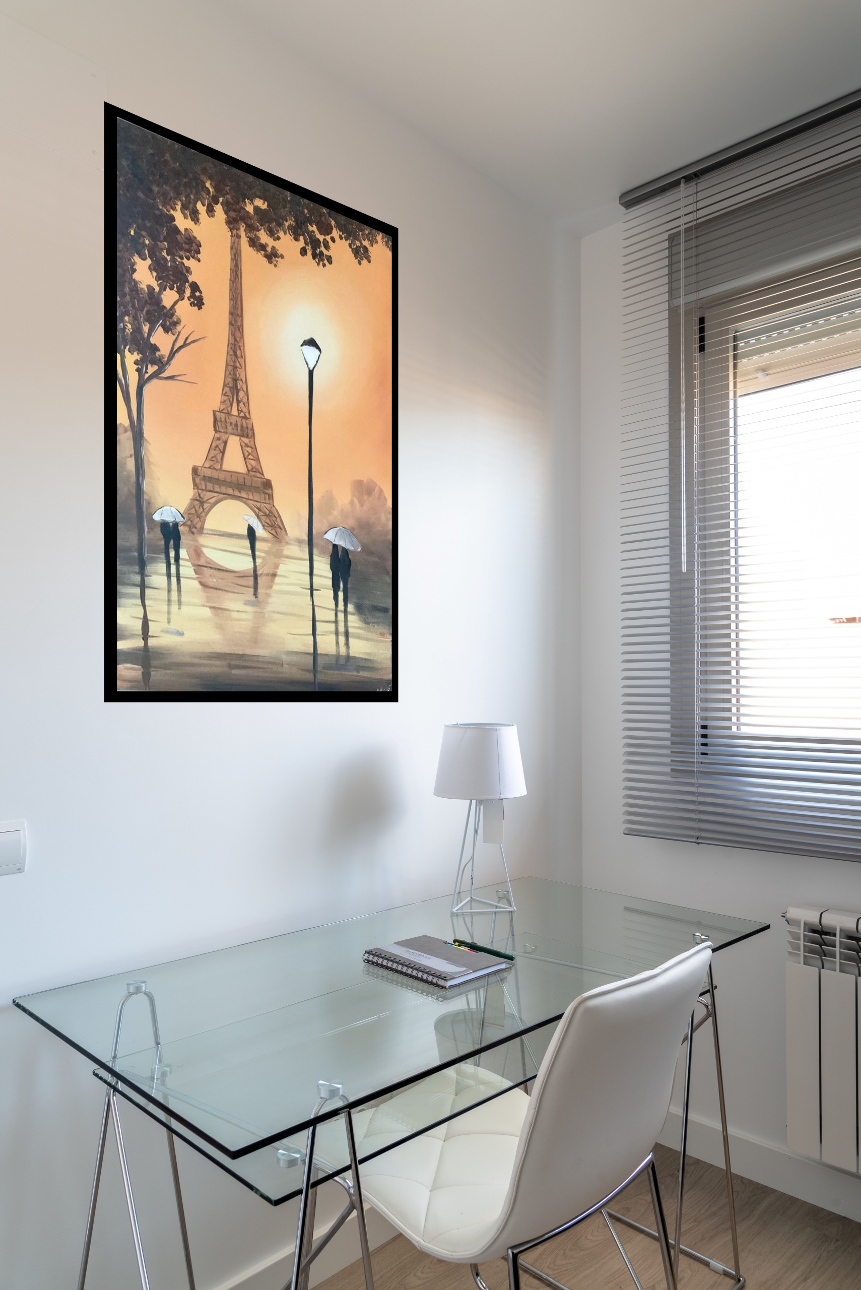 Quadro Decorativo Estilo Pintura Paris - 70x50 cm