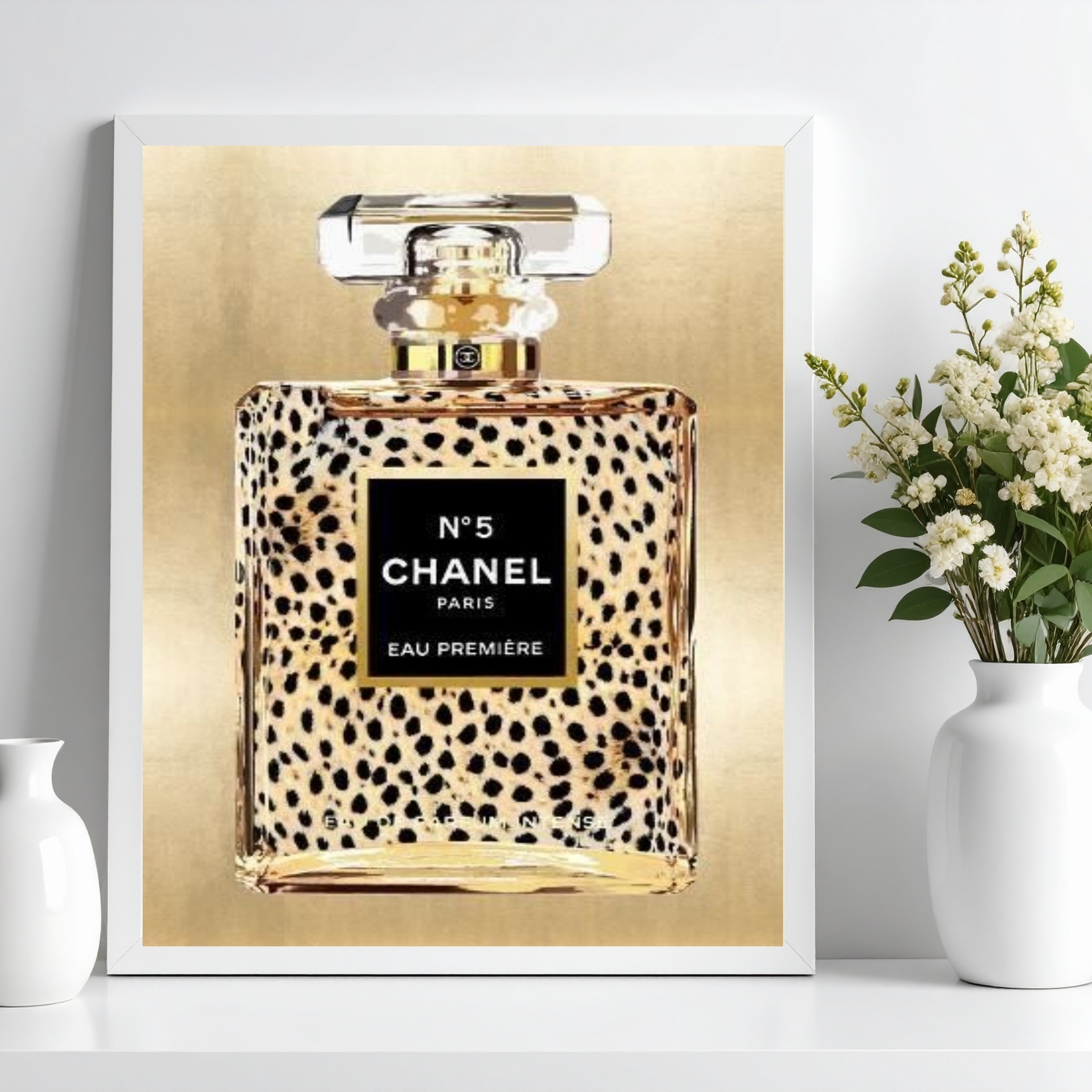 Quadro Decorativo Fashion Perfume Oncinha b
