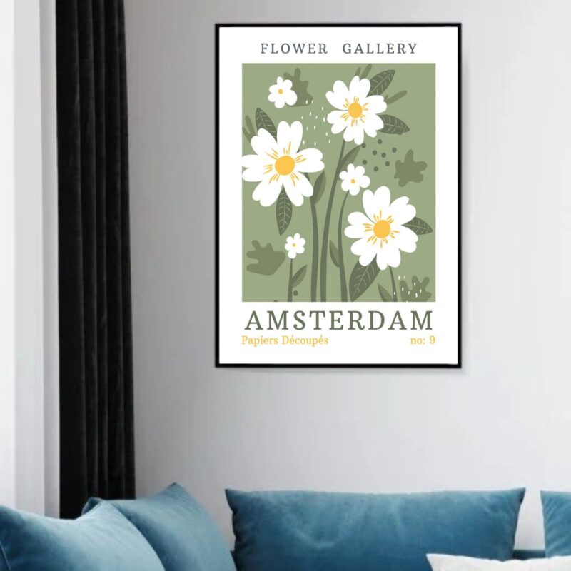 Quadro Decorativo Flower Gallery Amsterdam - 70x50 cm