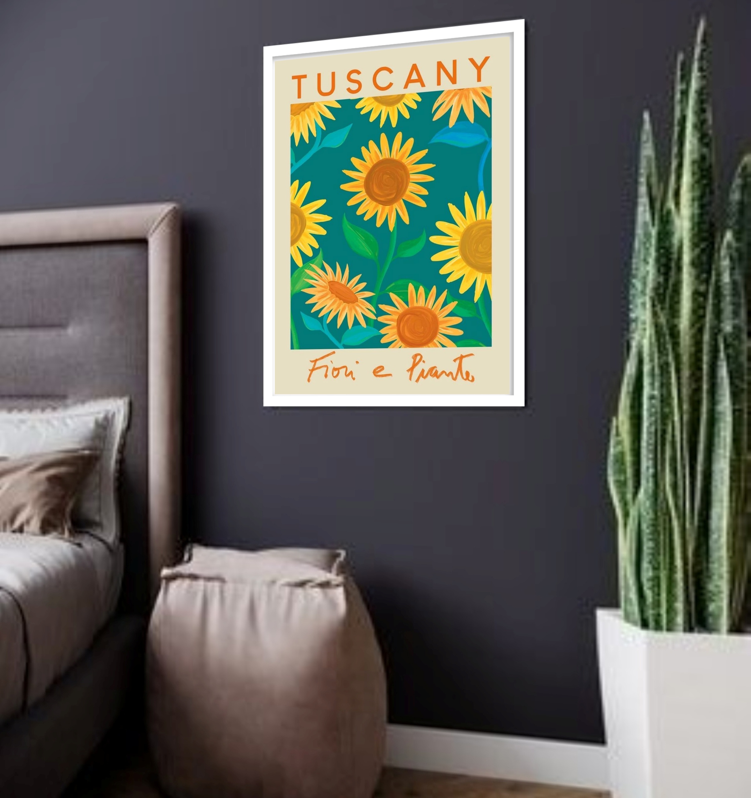 Quadro Decorativo Flower Market Tuscany - 70x50 cm