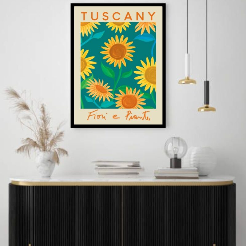 Quadro Decorativo Flower Market Tuscany - 70x50 cm