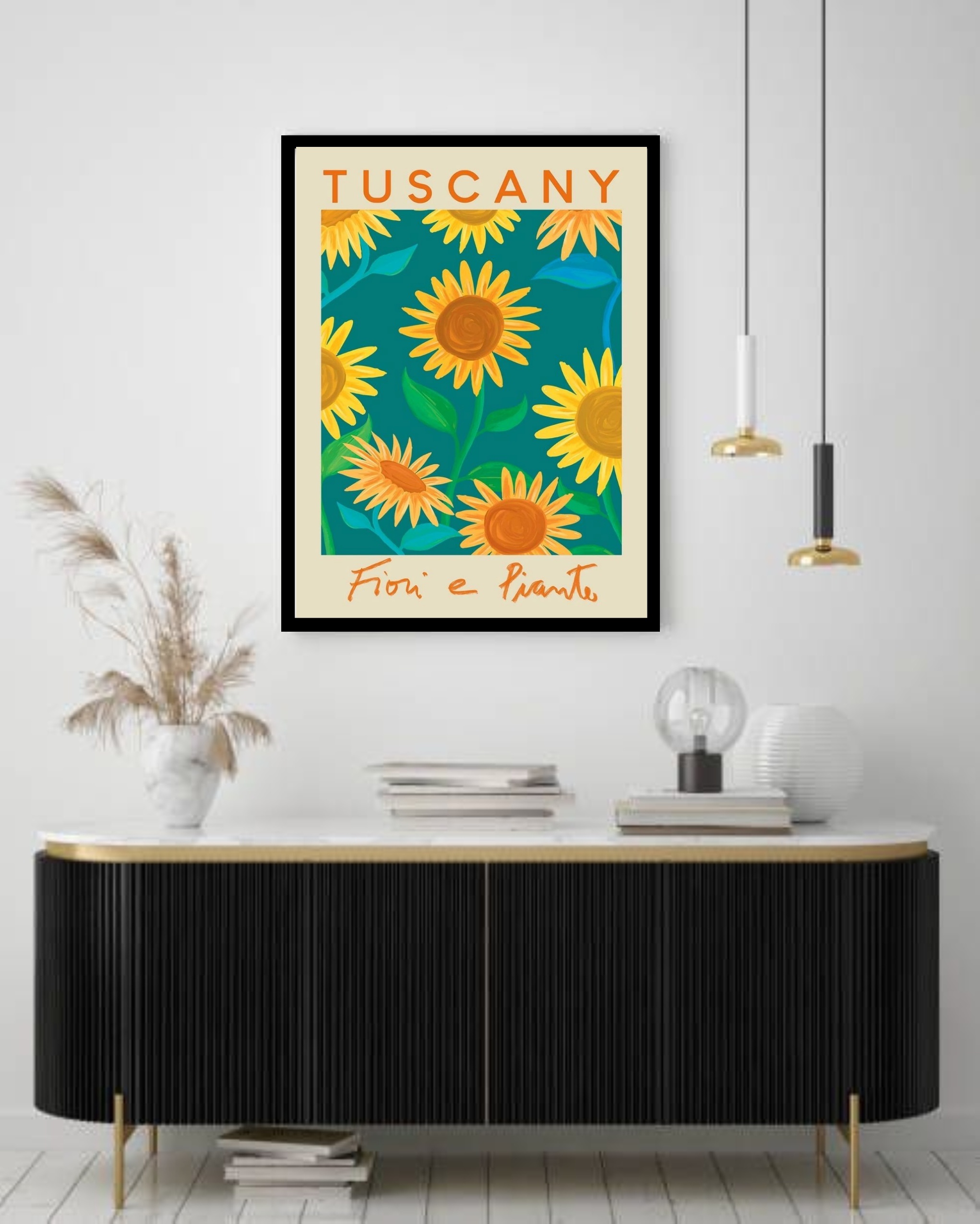 Quadro Decorativo Flower Market Tuscany - 70x50 cm