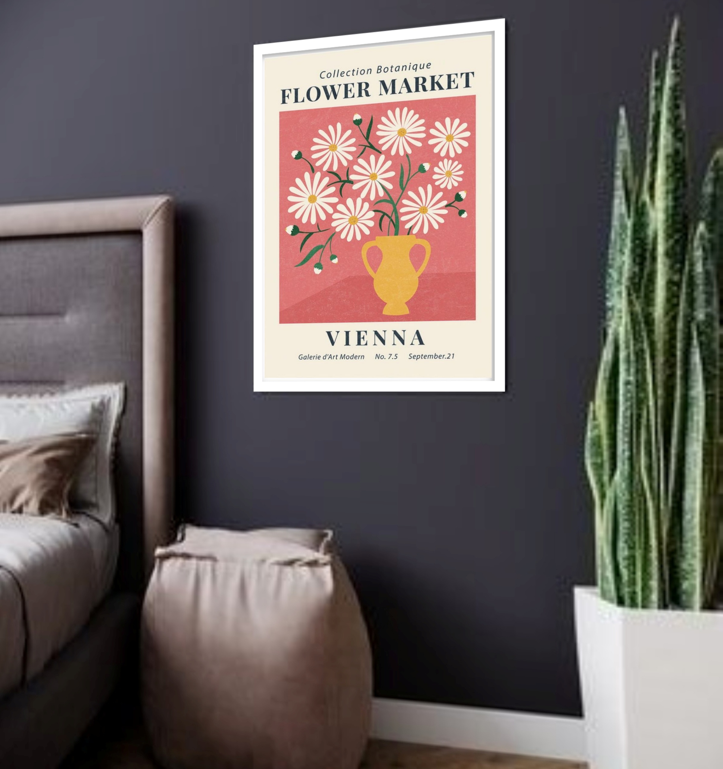 Quadro Decorativo Flower Market Vienna - 70x50 cm