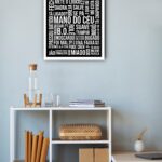 Quadro Decorativo Gírias São Paulo Preto e Branco - 70x50cm