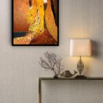 Quadro Decorativo Gustav Klimt Símbolo Feminino - 70x50 cm