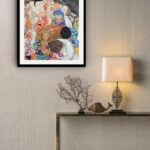 Quadro Decorativo Gustav Klimt Vida e Morte - 70x50 cm