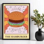 Quadro Decorativo Hamburguer - Carta Tarot
