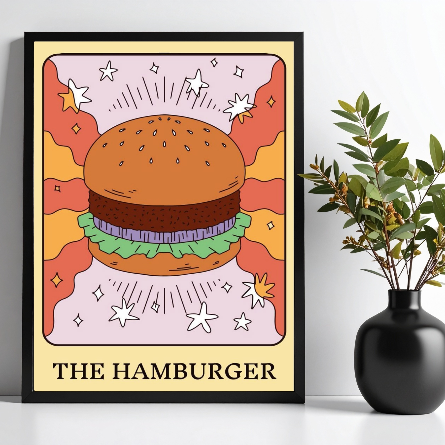 Quadro Decorativo Hamburguer - Carta Tarot