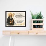 Quadro Decorativo Horizontal São Bento Oração