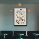 Quadro Decorativo Life Is Better With Coffee - 70x50 cm