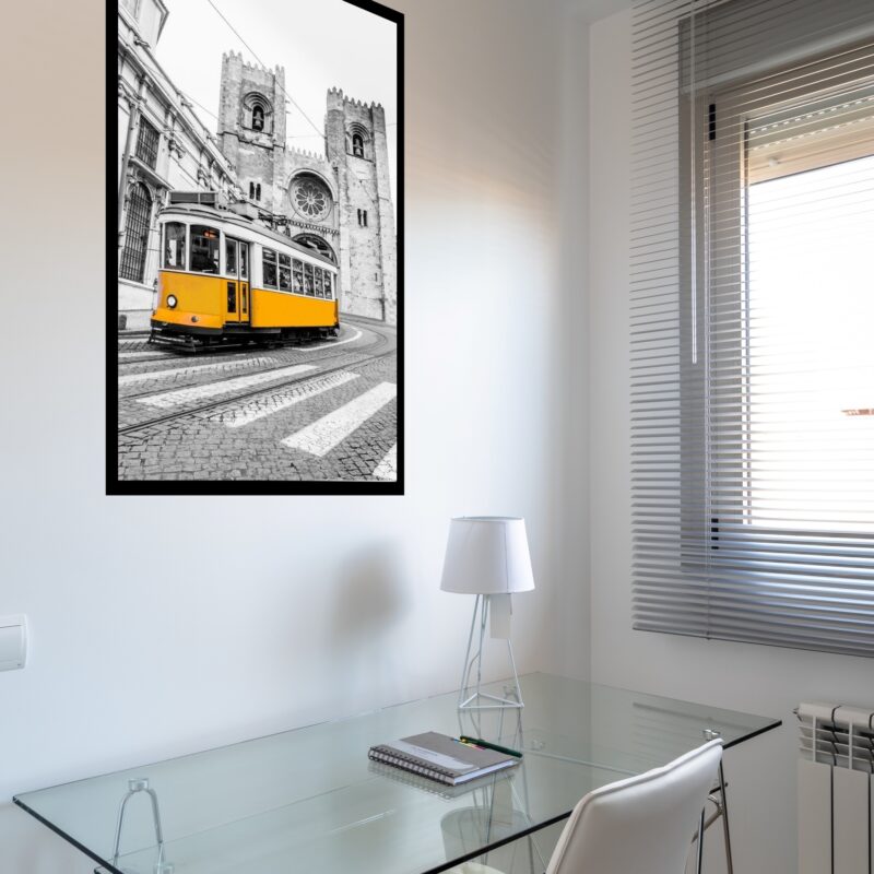 Quadro Decorativo Lisboa Portugal Bonde - 70x50 cm
