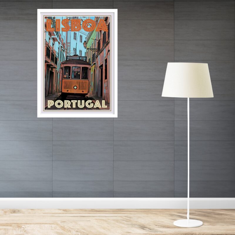 Quadro Decorativo Lisboa Portugal Poster - 70x50 cm