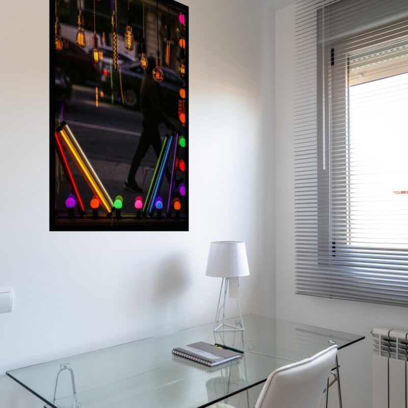Quadro Decorativo Luzes Cidade - 70x50 cm