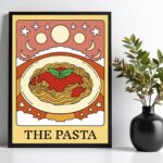 Quadro Decorativo Macarrão Pasta- Carta Tarot