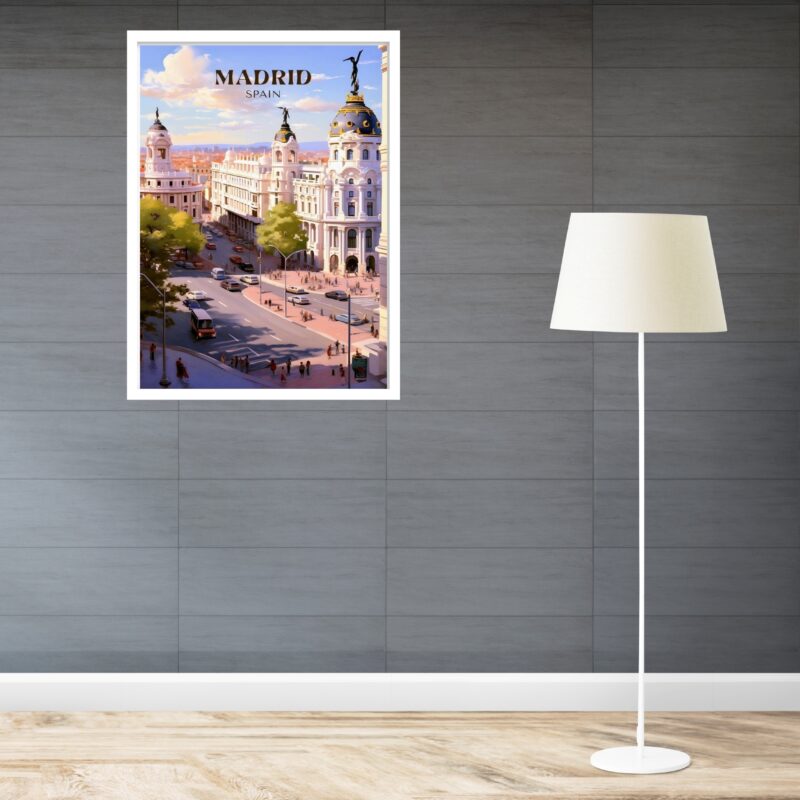 Quadro Decorativo Madrid Poster - 70x50 cm
