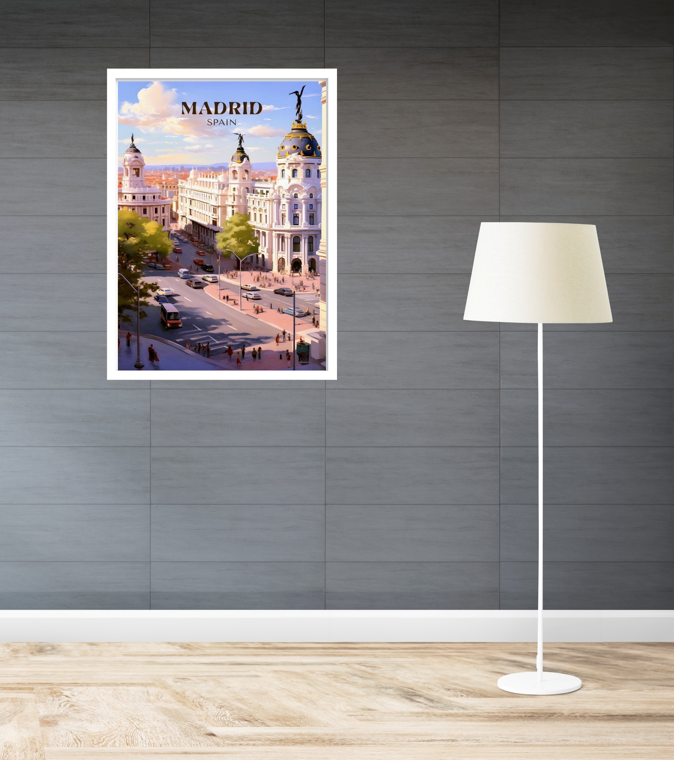 Quadro Decorativo Madrid Poster - 70x50 cm