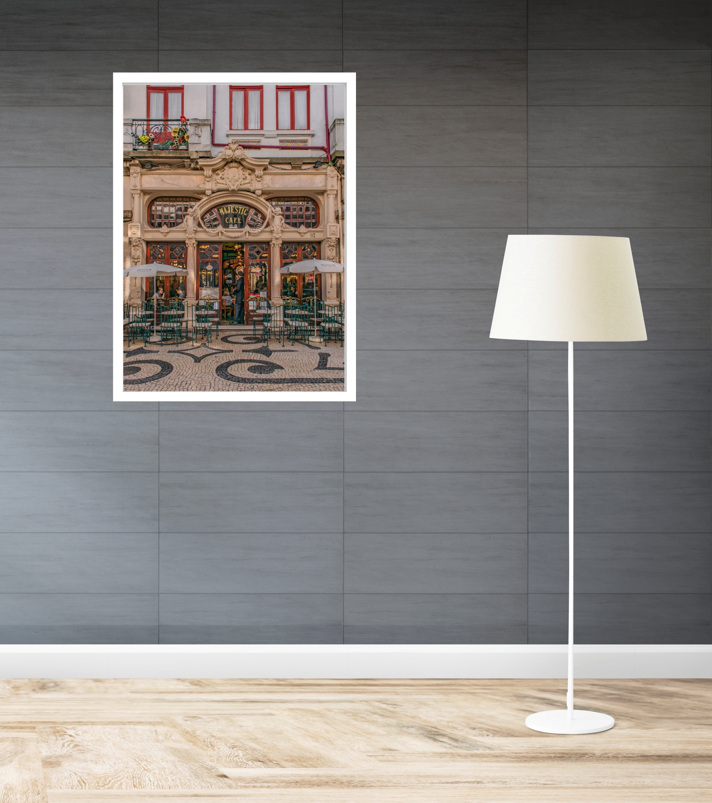 Quadro Decorativo Majestic Cafe Porto Portugal - 70x50 cm